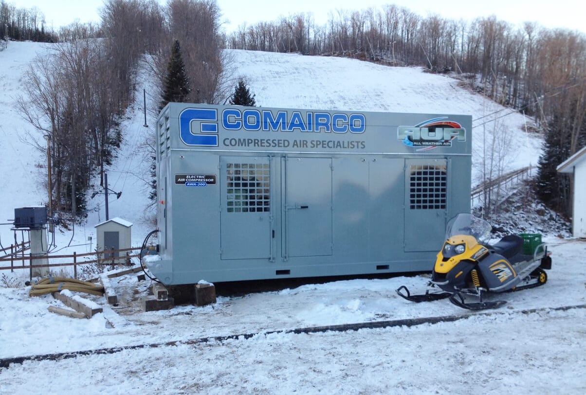 Old AWA compressor at ski station